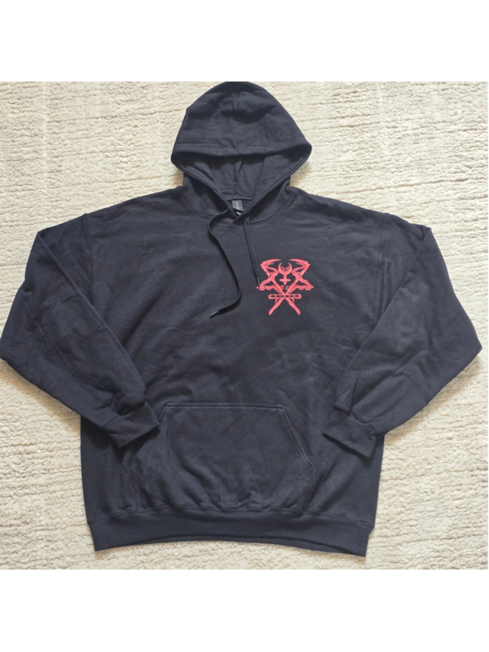 Lorna Shore Men's Black and Red Graphic Hoodie Size L - Picture 3 of 8